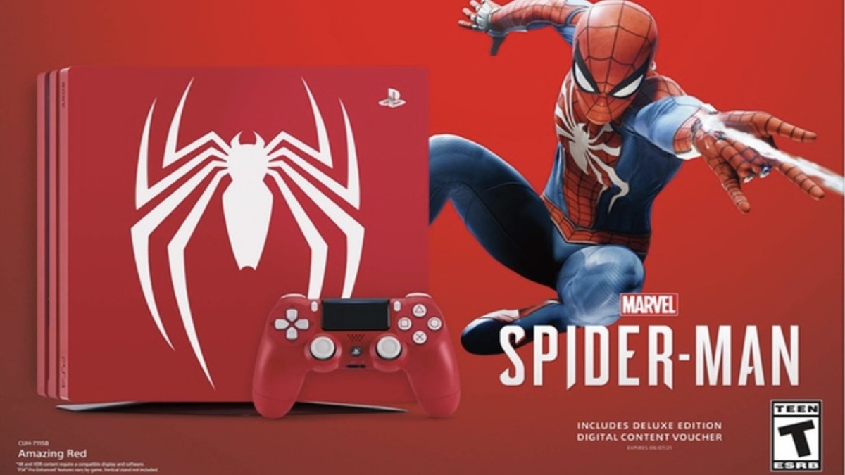 Spider-Man PS4 Pro Console