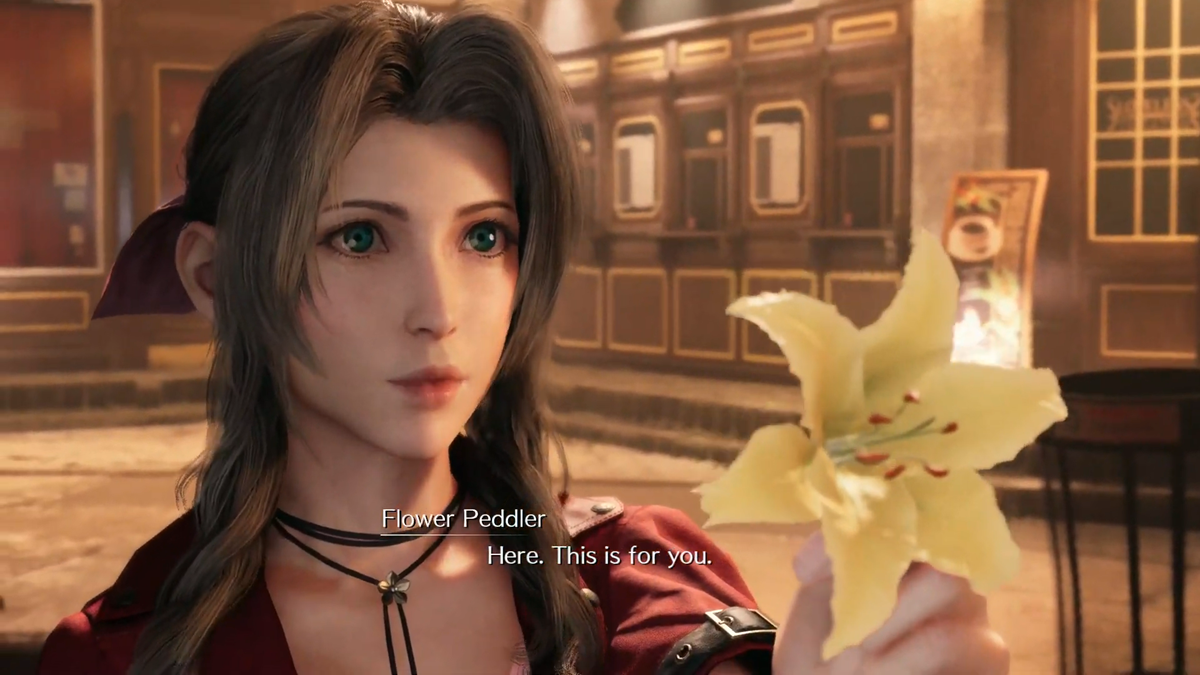 Square Enix Explains Why Aerith Follows Yellow Flowers in FFVII Remake