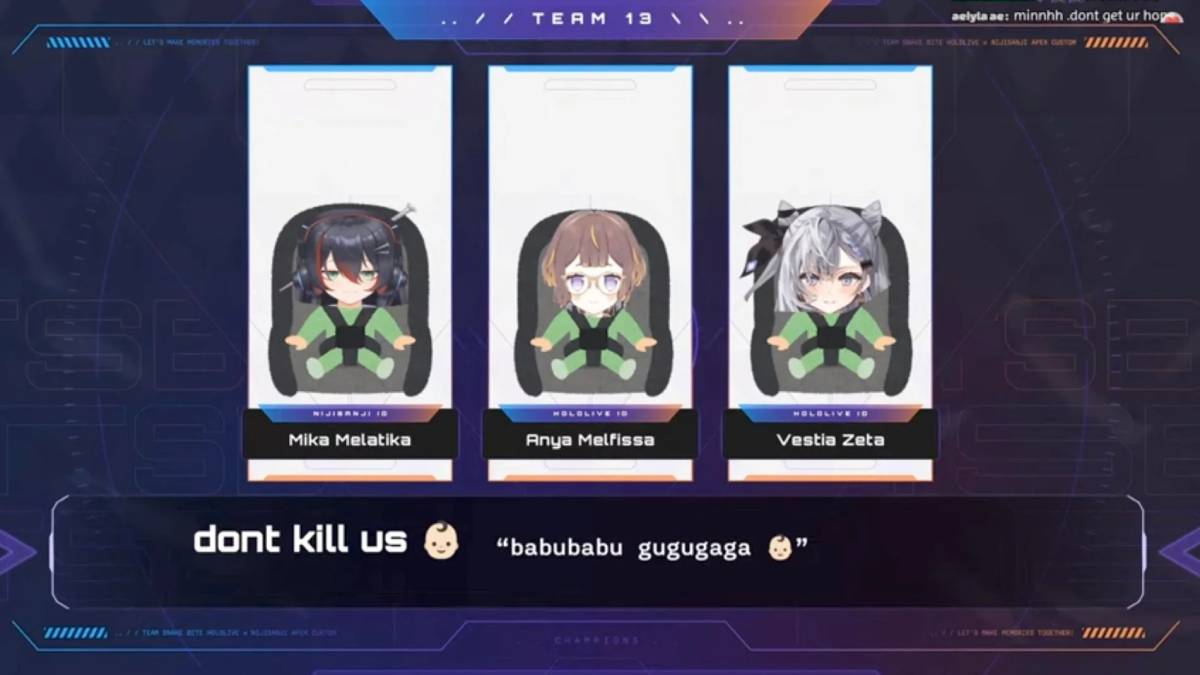 HoloNiji Apex Legends Custom Tournament Vtuber Teams Revealed