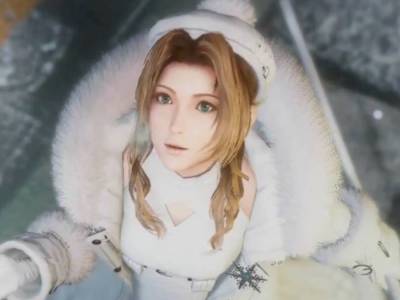 See FFVII Ever Crisis Aerith Fairy of Snowfall Costume and Snowflake Staff