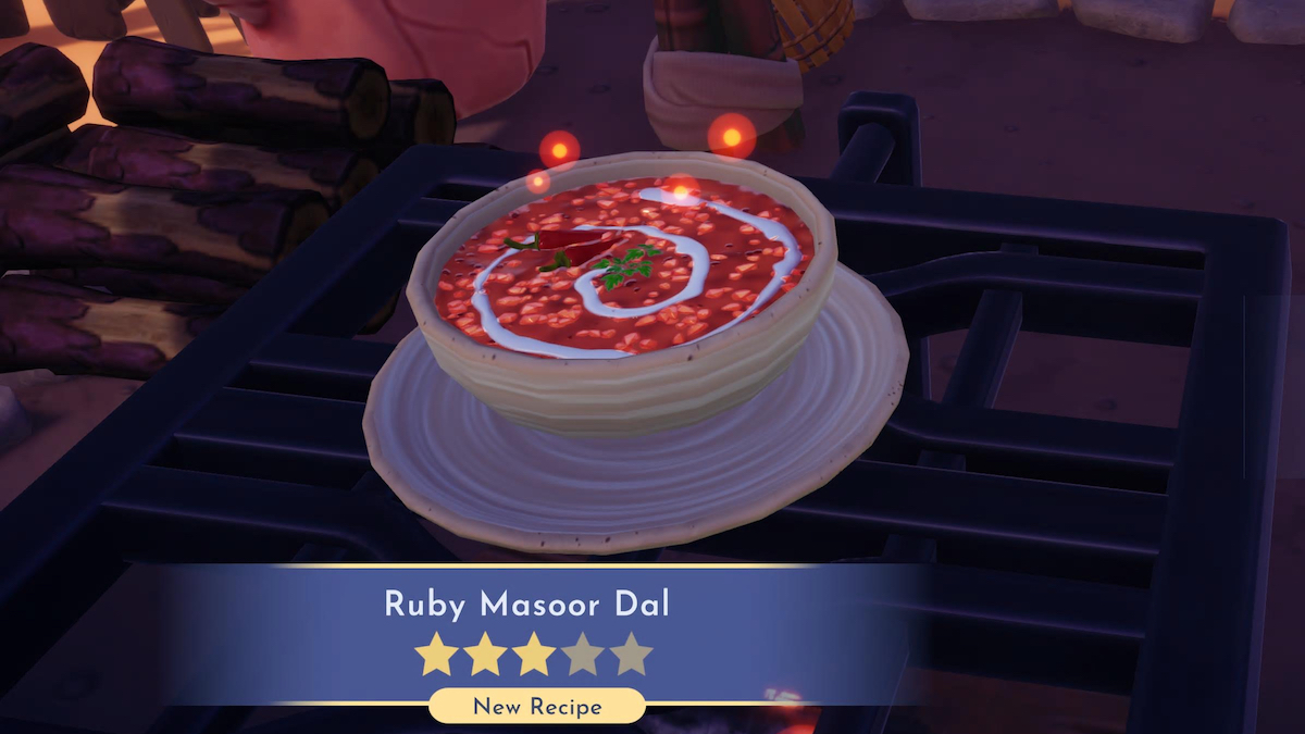 How to Make Ruby Masoor Dal in Disney Dreamlight Valley