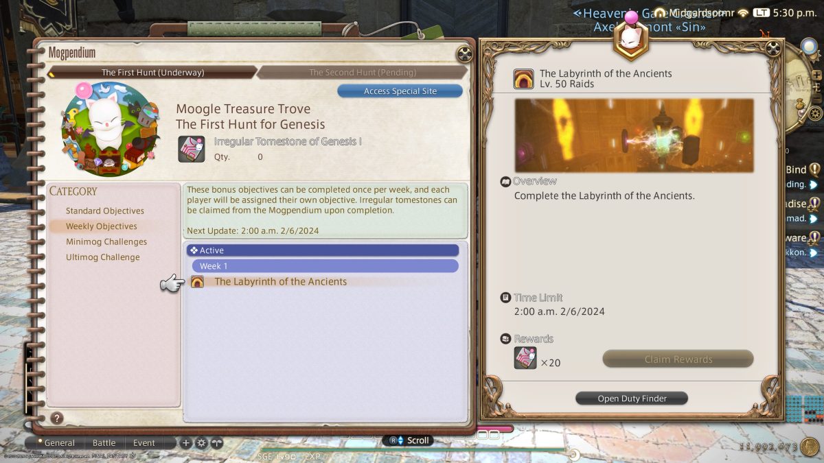 How to Get FFXIV Irregular Tomestone in Moogle Treasure Trove 2024