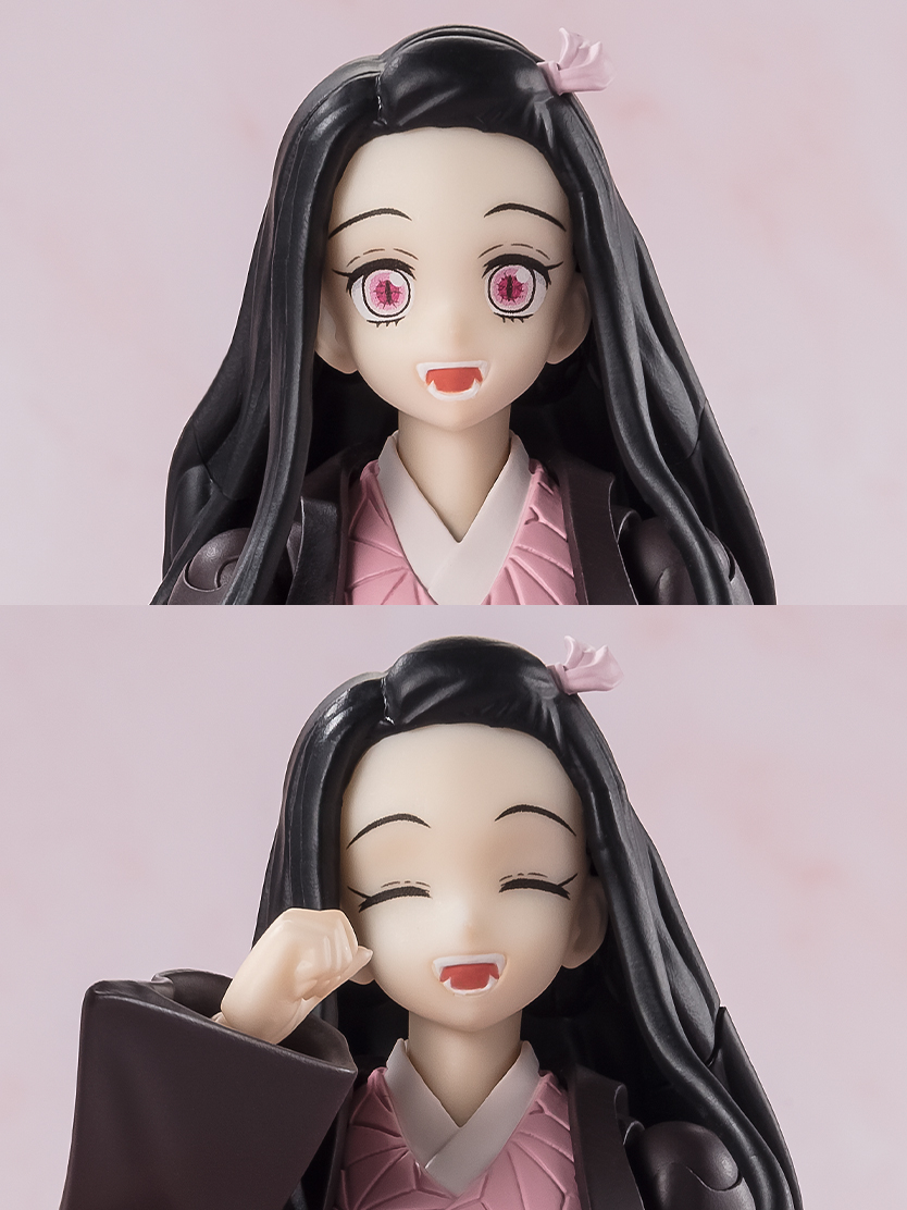 SH Figuarts Nezuko Kamado - facial expressions