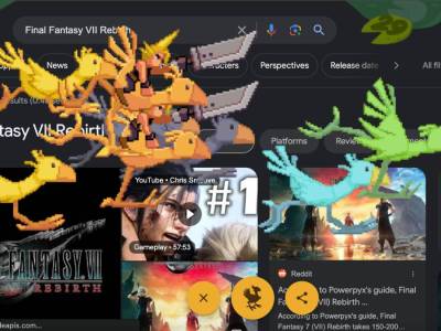 Google Chocobo to See Cloud and Chocobos