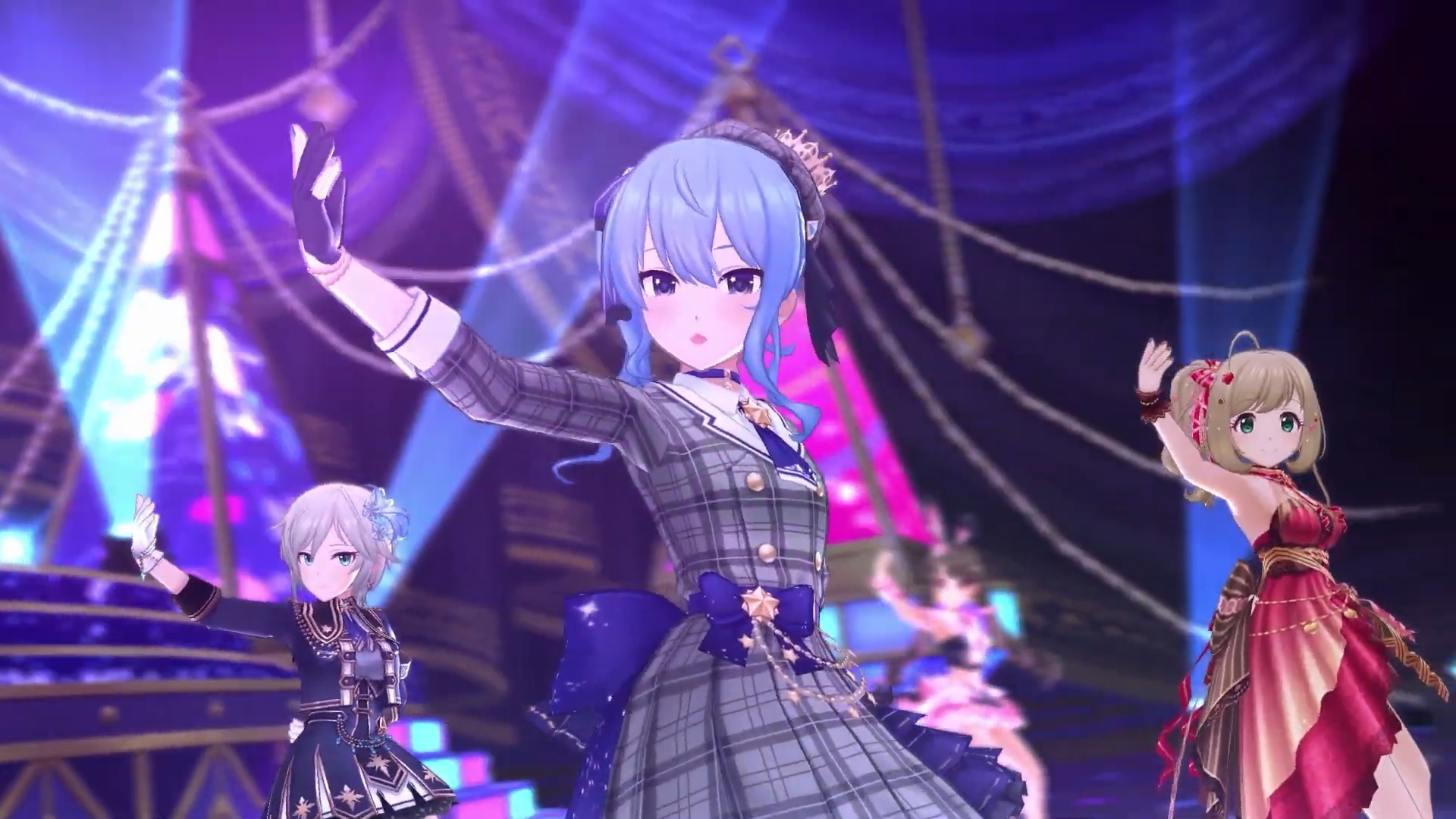 Hololive Vtuber Hoshimachi Suisei in The Idolmaster Cinderella Girls Starlight Stage