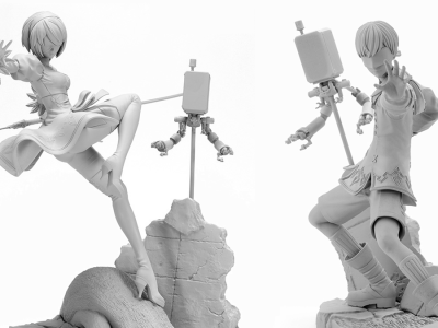 NieR Automata 2B and 9S Kotobukiya Figures in Development