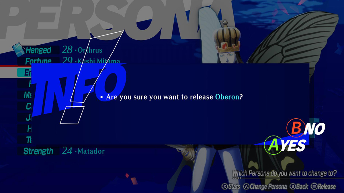 Screenshot release persona in Persona 3 Reload