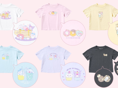 Sanrio and Chiikawa crossover apparel for kids girls by Uniqlo
