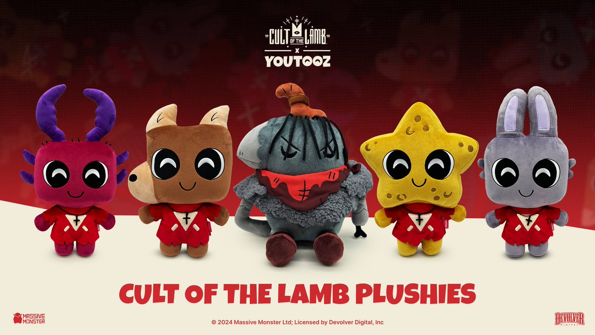 More Cult of the Lamb Followers Turned Into Plush Toys