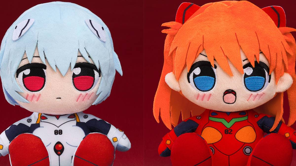 Asuka Shikinami Langley, Mari Makinami, and Rei Ayanami Evangelion plush based on the second Rebuild film are on the way