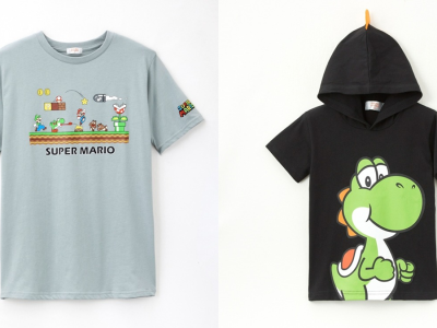 New Super Mario Kids and Men's Apparel Appears at Shimamura