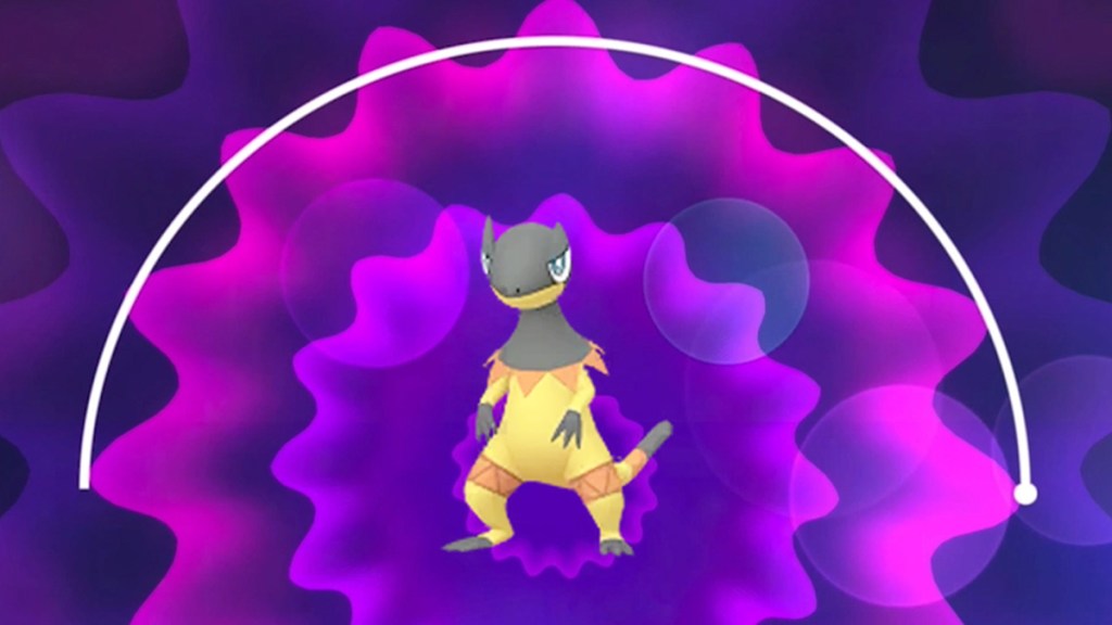 Screenshot of Heliolisk in Pokemon GO