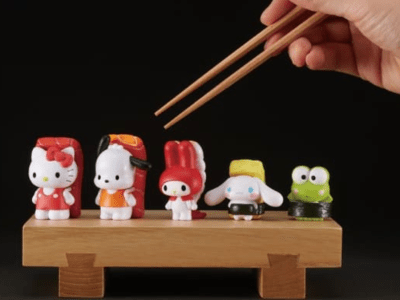 sushi sanrio gacha toys