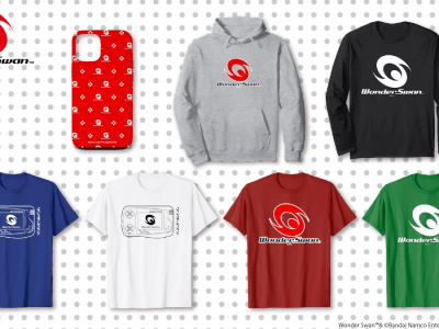 WonderSwan 25th Anniversary merchandise - apparel and smartphone cases