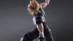 An action figure of Cloud from Final Fantasy.