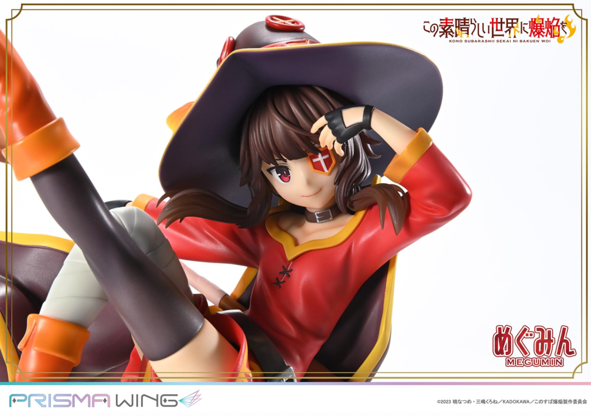 Prisma Wing KonoSuba Megumin Figure Can Be Posed With an Eyepatch 