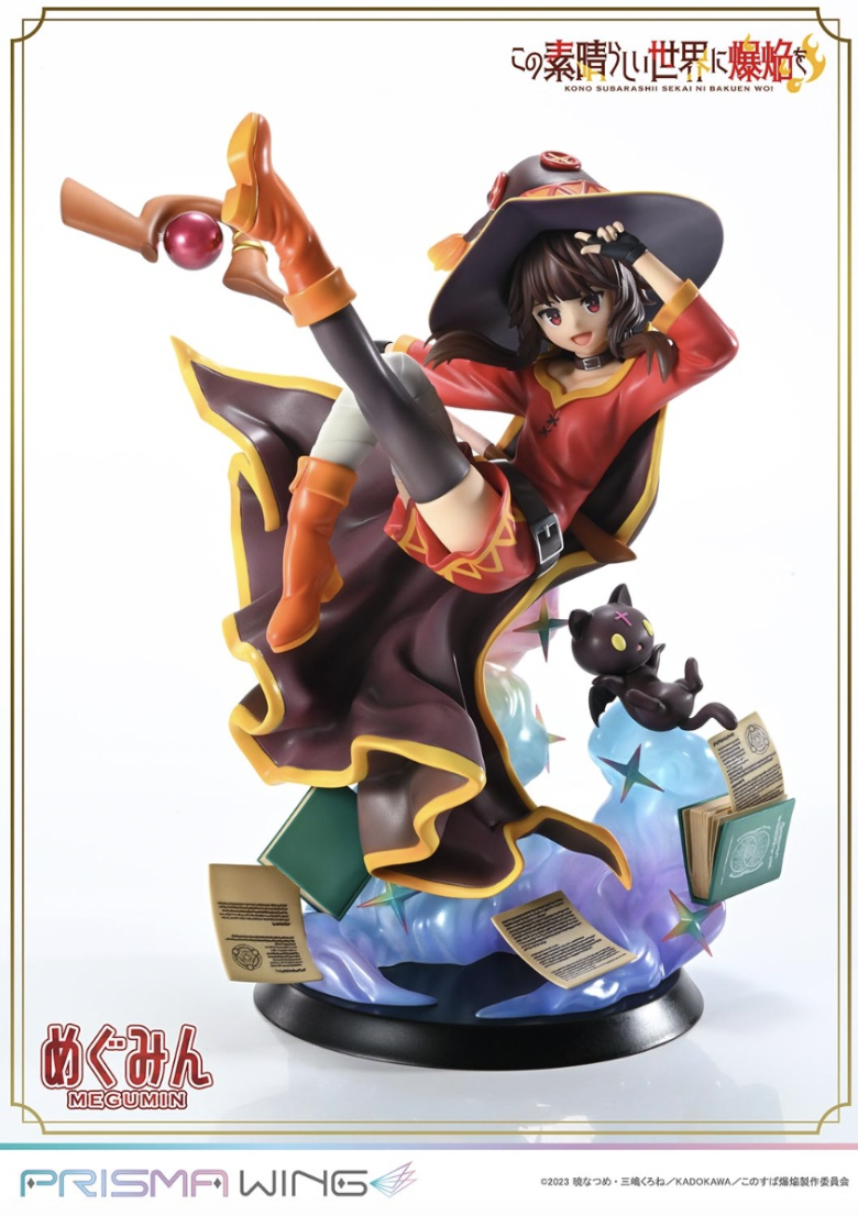 Prisma Wing KonoSuba Megumin Figure Can Be Posed With an Eyepatch 