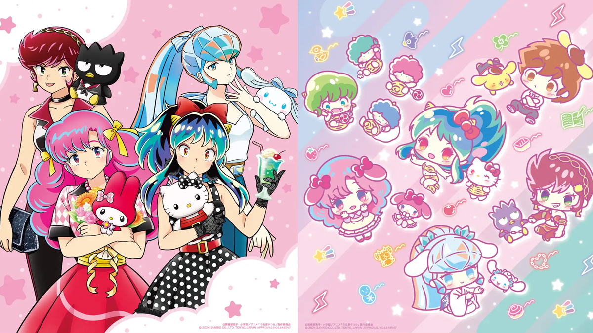 Urusei Yatsura and Sanrio Characters Pose in New Crossover