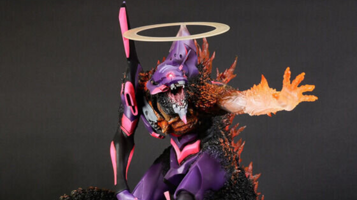 Godzilla Vs Evangelion fusion figure