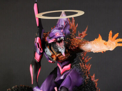 Godzilla Vs Evangelion fusion figure