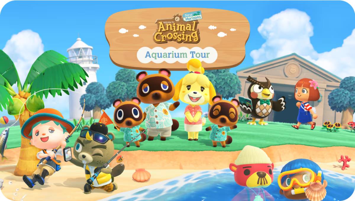 Animal Crossing- New Horizons Aquarium Event Tour Includes 7 Stops