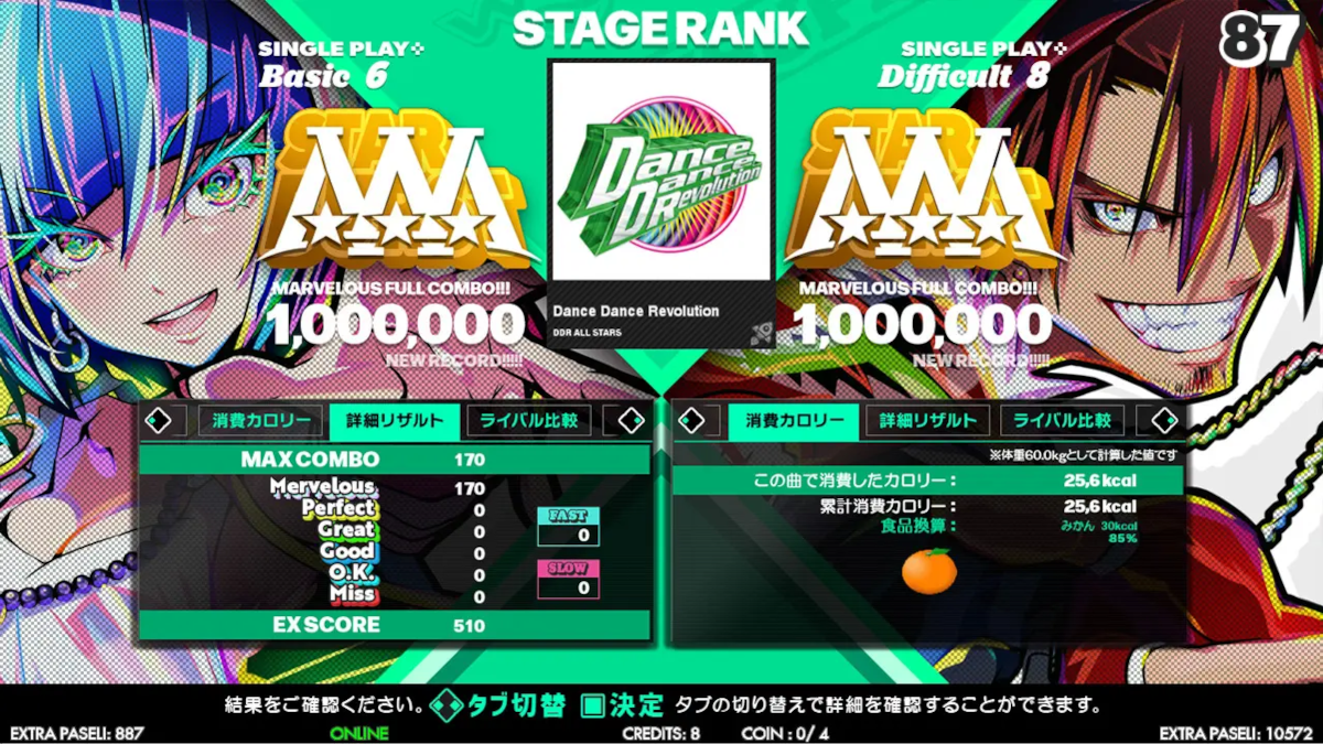 Dance Dance Revolution result screen - release date falls in June 2024