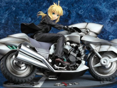 Fate Zero figure of Saber with Saber Motored Cuirassier motorcycle