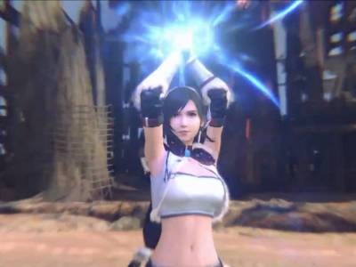 FFVII Ever Crisis Aerith and Tifa Monster Hunter Gear Appears