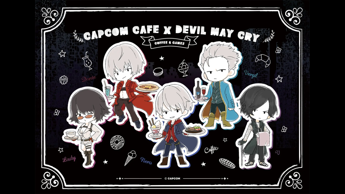 New chibi Devil May Cry series collaboration in Capcom Cafe