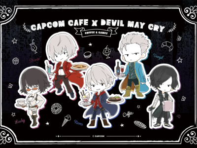 New chibi Devil May Cry series collaboration in Capcom Cafe