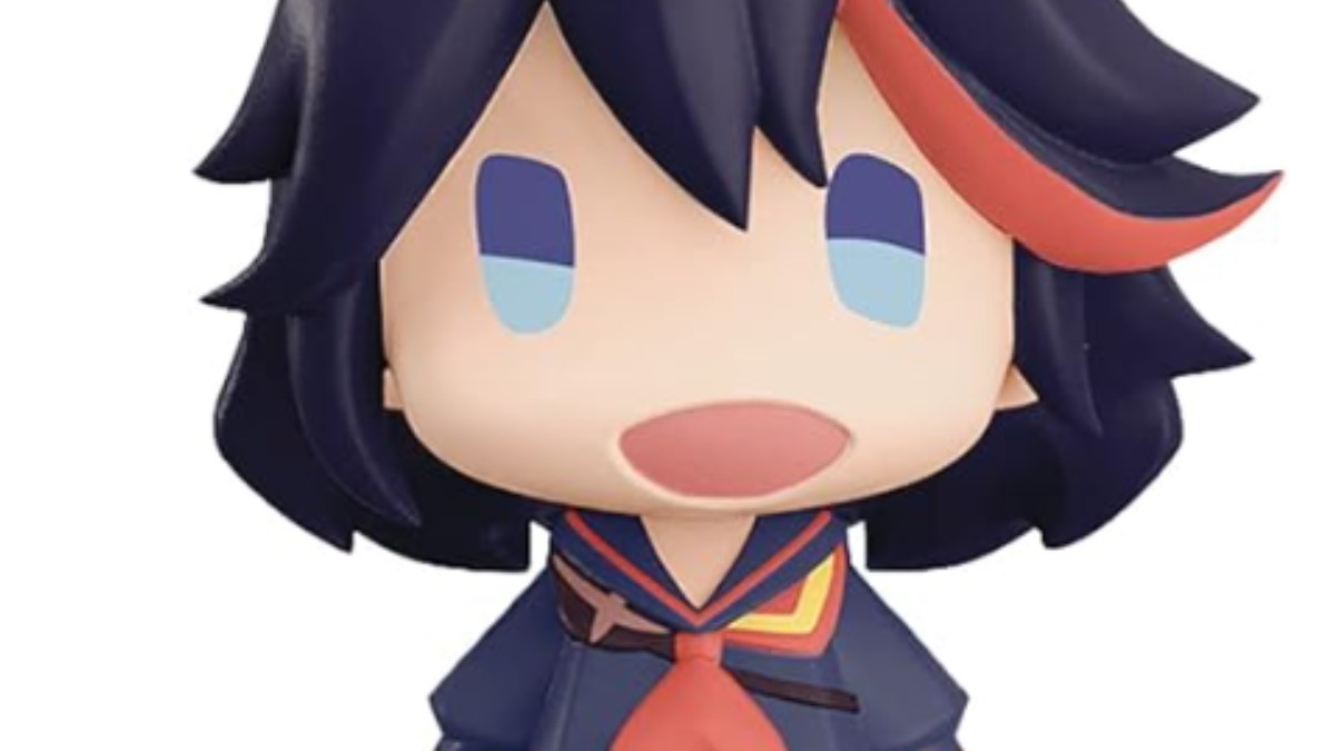 A Ryuko chibi figure with a cute smile.