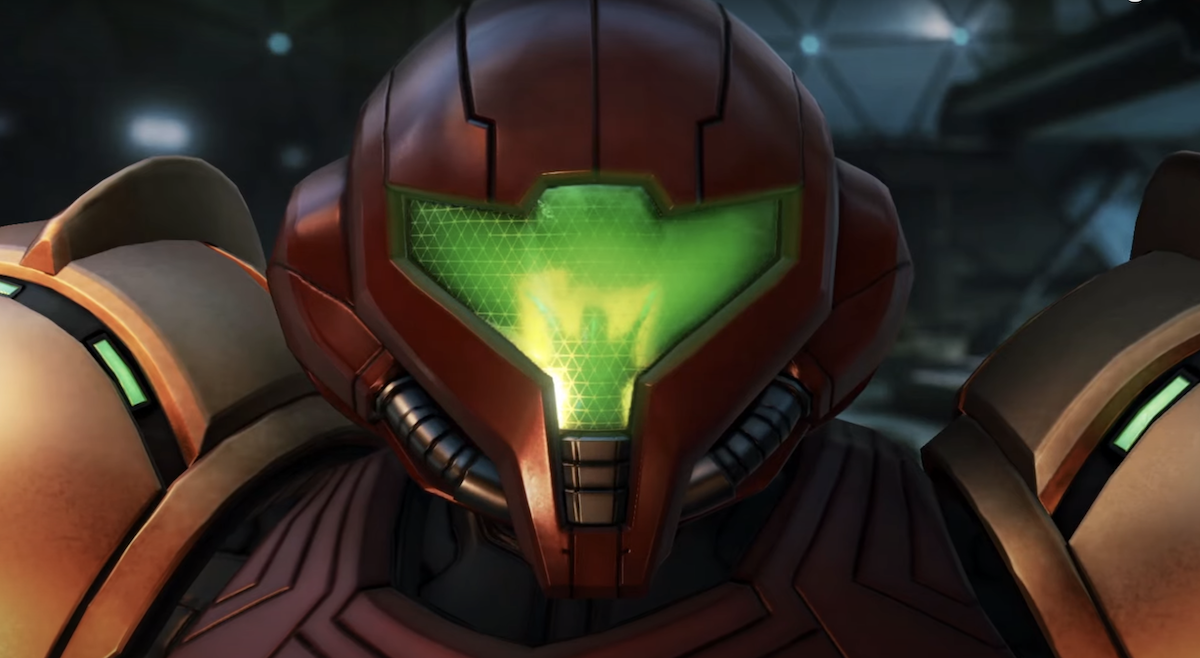 Samus sees Sylux and he is reflected in her visor