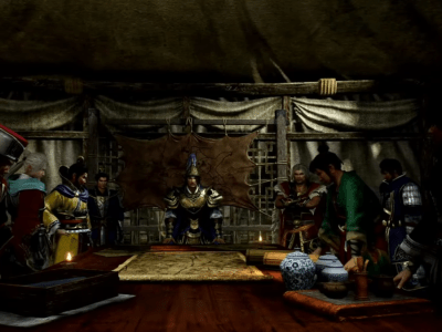 Dynasty Warriors Origins - Battle of Sishui Gate briefing scene from ChinaJoy 2024 footage