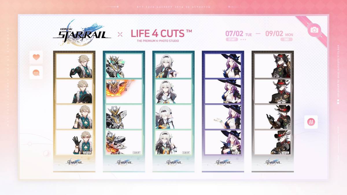 Honkai Star Rail Life 4 Cuts Photo Frames Now Available