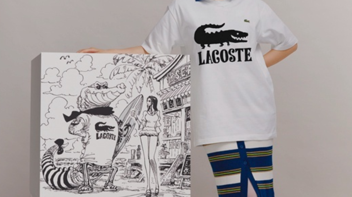 one piece lacoste header