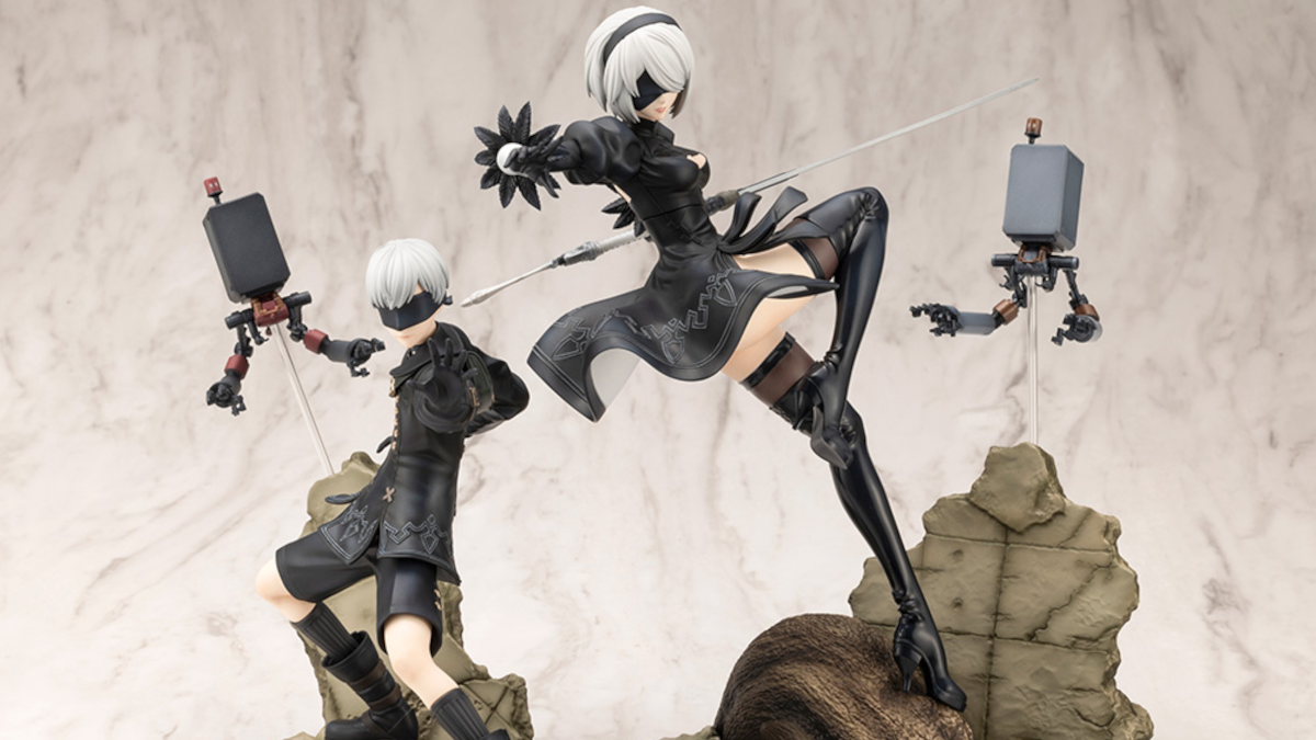 NieR Automata 2B and 9S ARTFX J figures by Kotobukiya