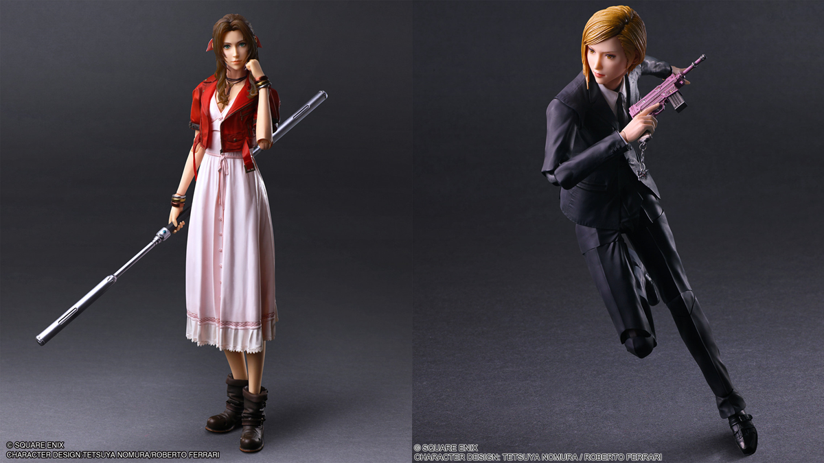 See FFVII Rebirth Aerith and Elena Play Arts Kai Figures