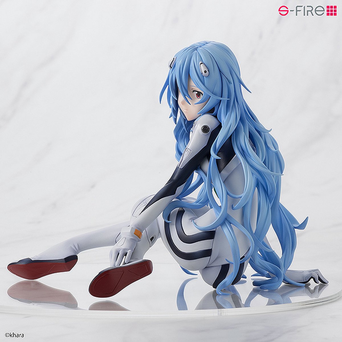 Sega S-Fire Evangelion 3+1 Rei Ayanami Long Hair figure - left