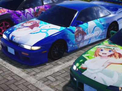 The Quintessential Quintuplets itasha in Initial D The Arcade