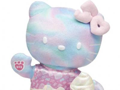 Sanrio 50th Anniversary Hello Kitty Plush at Build-a-Bear stuffed animal