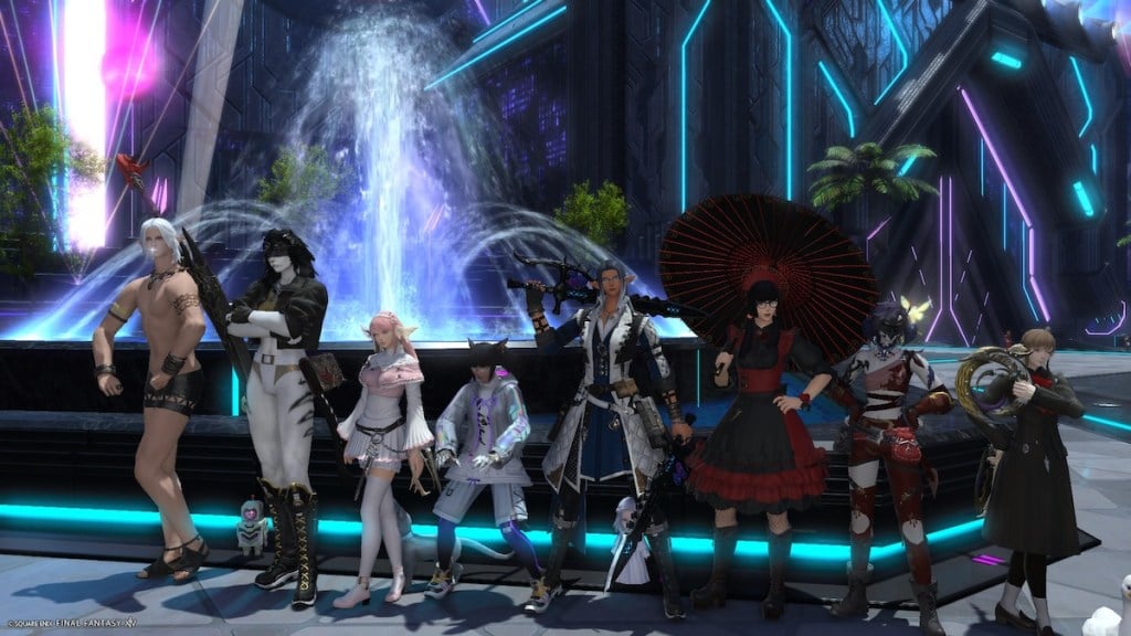 Friend Group going into the Savage Arcadion in FFXIV Dawntrail