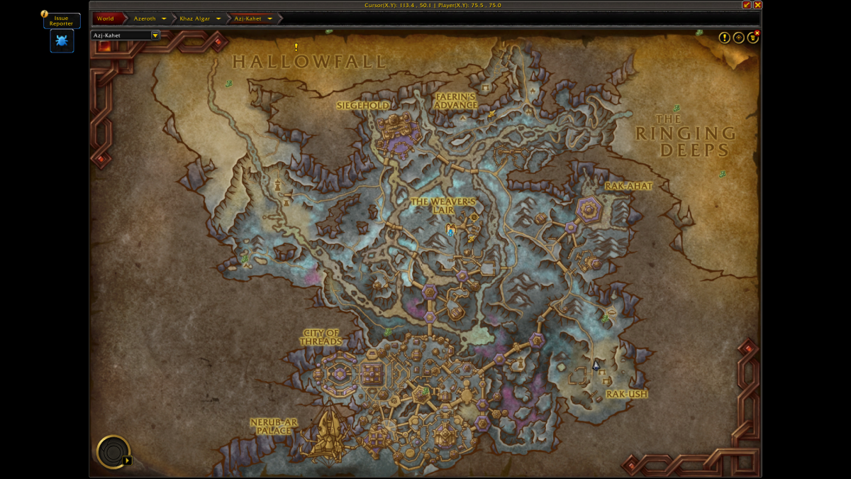 WoW The War Within Map Azj-Kahet