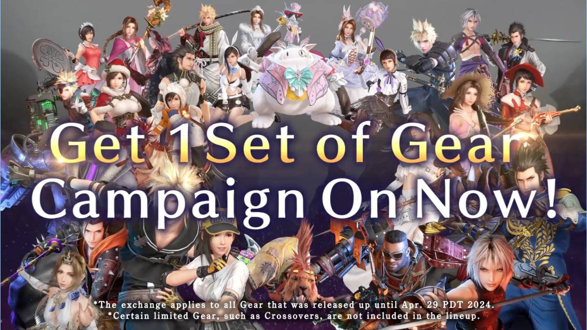 The FFVII Ever Crisis first anniversary includes a free gear campaign, the addition of Ultimate Weapons, two events, and Cloud Bahamut gear.