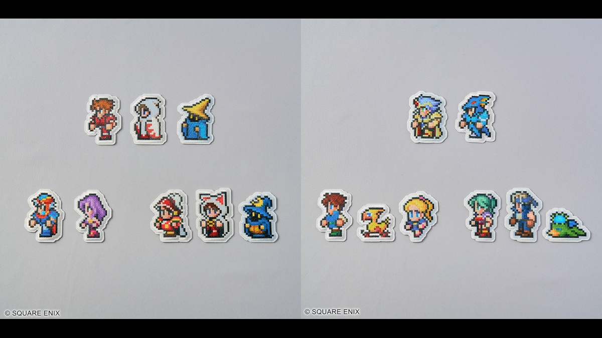 Final Fantasy Pixel Remaster character wappen badges