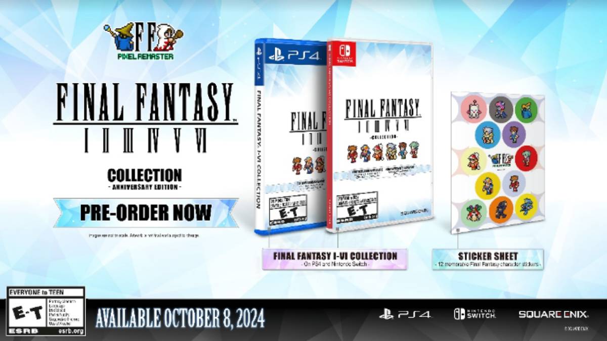 Final Fantasy Pixel Remaster Switch, PS4 Physical Copies Returning