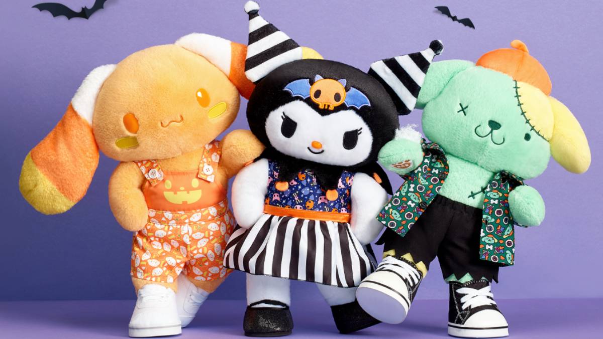 Halloween Cinnamoroll, Kuromi, and Pompompurin Appear at Build-a-Bear