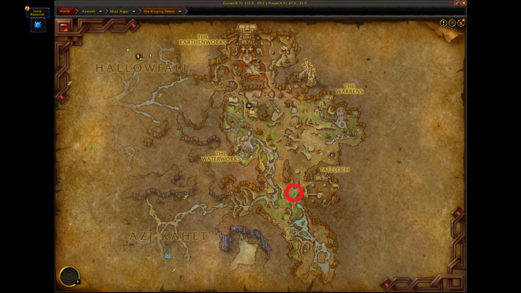 WoW: The War Within Kaja'Cola Map