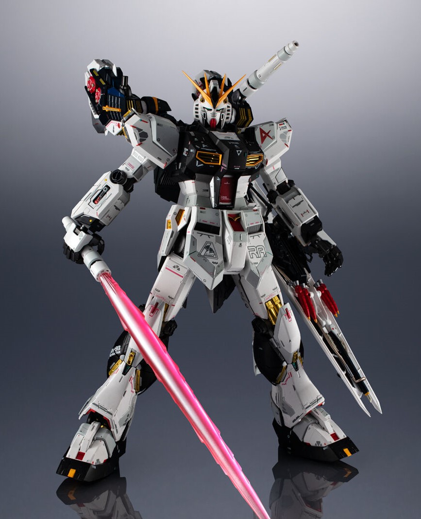 Metal Structure Nu Gundam with alternate large beam saber