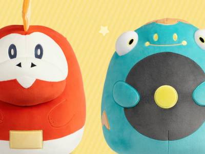 Pokemon Scarlet and Violet Squishmallow Fuecoco and Bellibolt Plush Appear