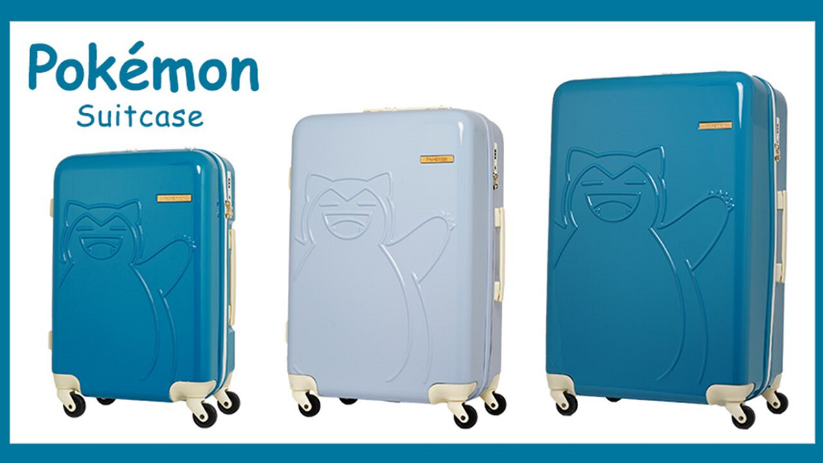 snorlax suitcases